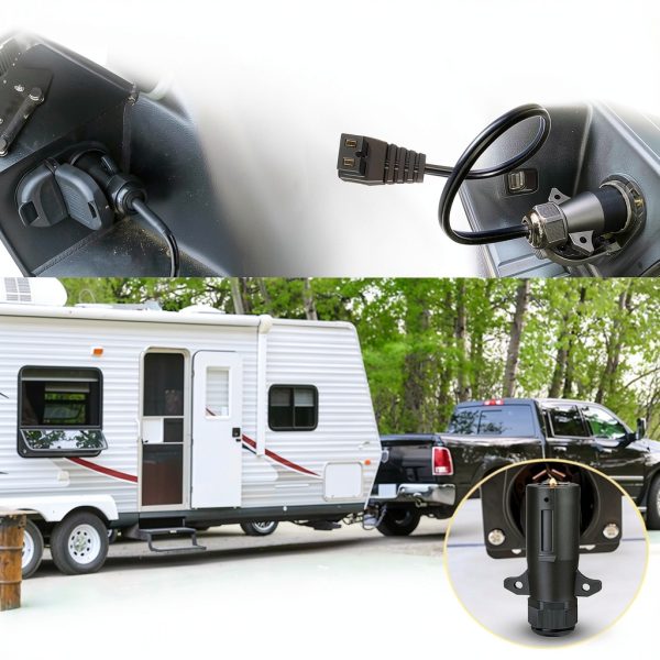 DC 12V Power Cord KarlKers 7 Pin Trailer Connector-2