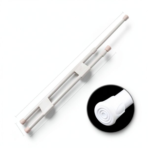 Zubebe RV Refrigerator Bar Adjustable White-1