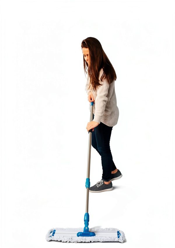 Zflow 18" Microfiber Dust Mop Pads 2-Pack Commercial Washable Blue-7