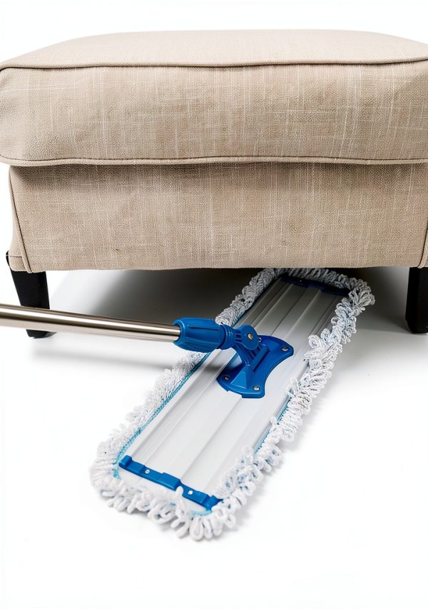 Zflow 18" Microfiber Dust Mop Pads 2-Pack Commercial Washable Blue-3