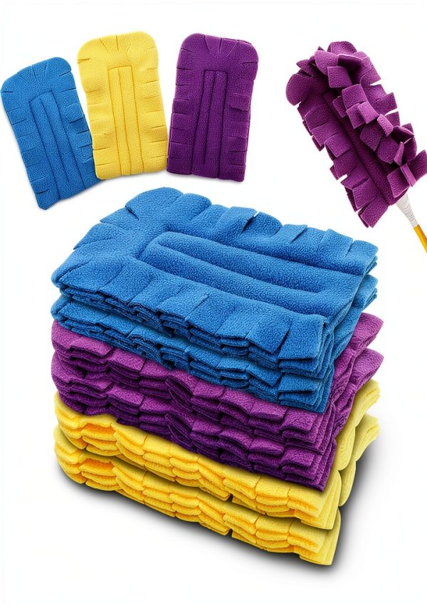 Fleece Duster Refills 6pcs by NOWHYX Reusable 360° Washable Pads-0
