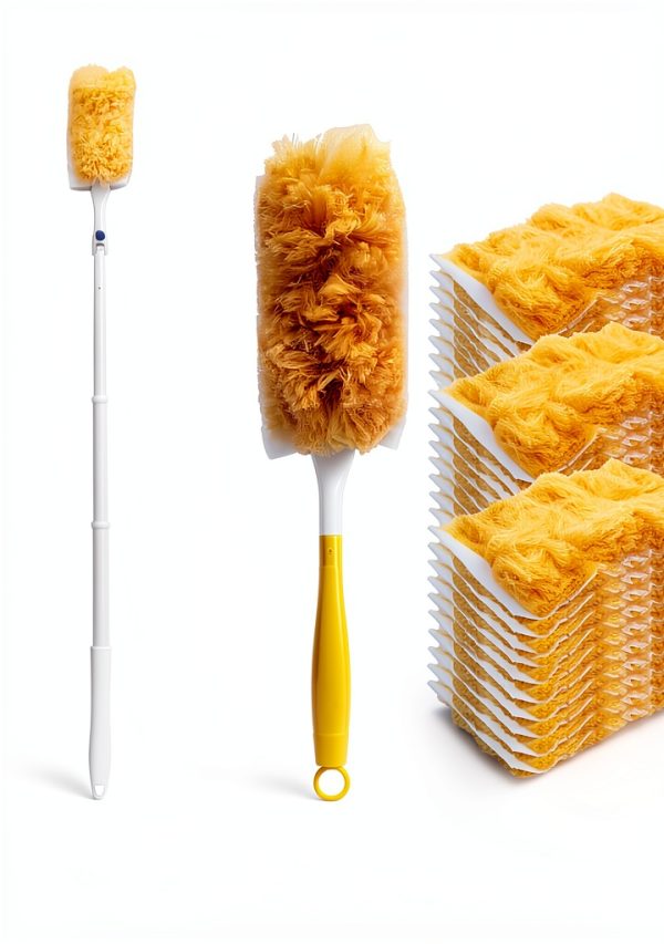 KeFanta 360° Duster Refills Kit with Extendable Handle – 30 Pads-1