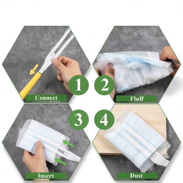 Disposable Dusters Refills Oqqlin Electrostatic Handles-3