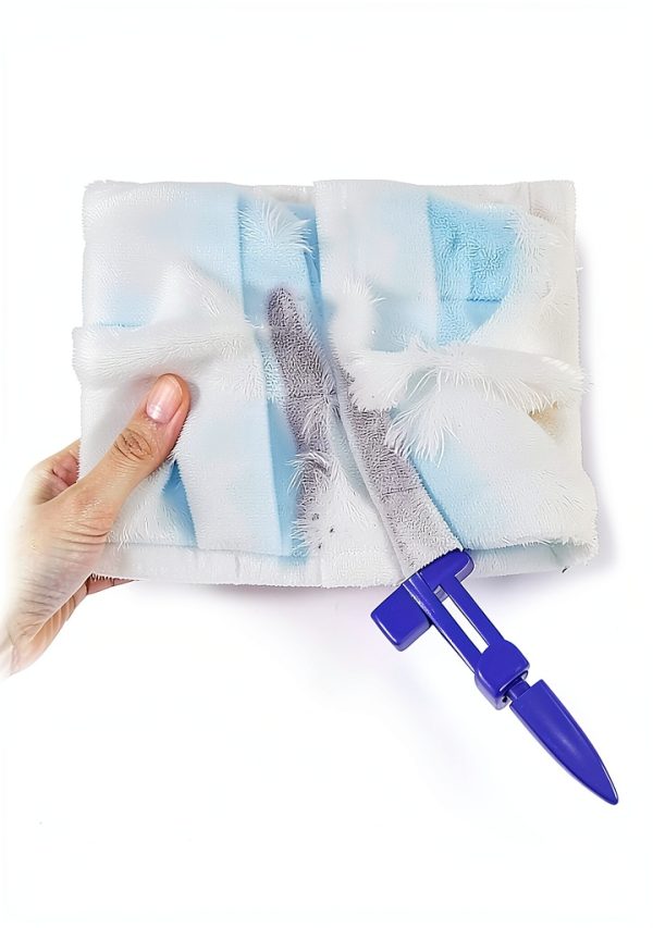 Blue Dusters Refills COEAYO 20 Pack Hand Fluffy Dusting Pads Blue-2