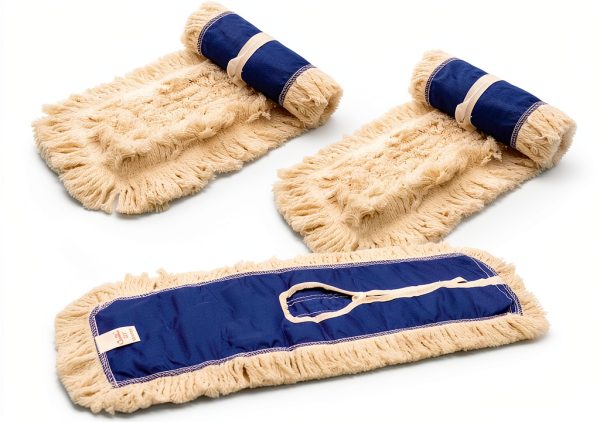 24" 3 Pack EOEXN Cotton Dry Dust Mop Refill for 24" Frames-0