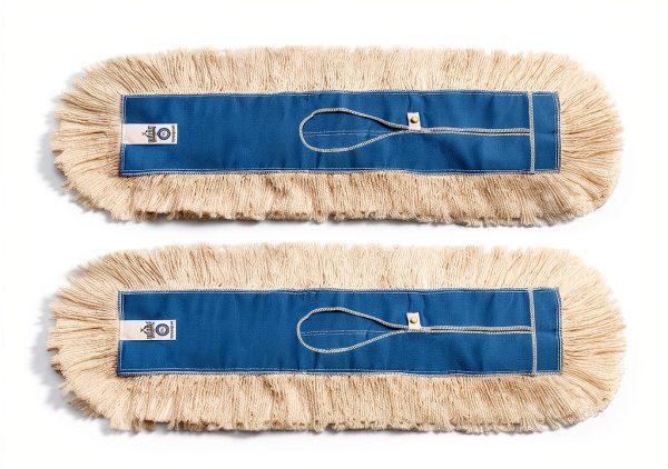 Industrial-Grade Dust Mop Head Refill by Nine Forty 36x5 Cotton 2-Pack-0