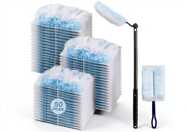 Duster Refills Kit 50 Count - Toughwild One-Sided Electrostatic Blue-0