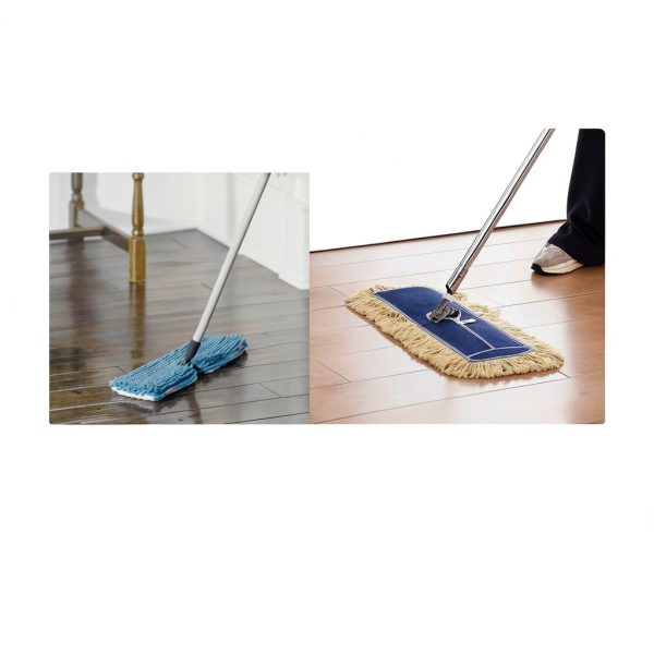 iDeaology 24" Wide Cotton Dust Mop Head Refill 2 Pack Extra Thick-5