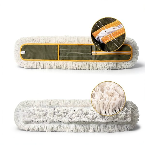 Universal 36'' Microfiber & Cotton Mop Pads iDeaology 4‑Pack Refill-1