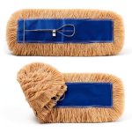 iDeaology 24" Wide Cotton Dust Mop Head Refill 2 Pack Extra Thick-0