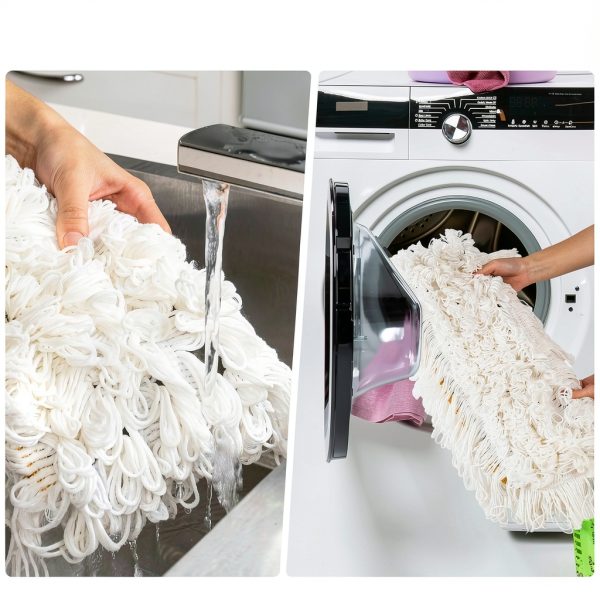 Universal 36'' Microfiber & Cotton Mop Pads iDeaology 4‑Pack Refill-3