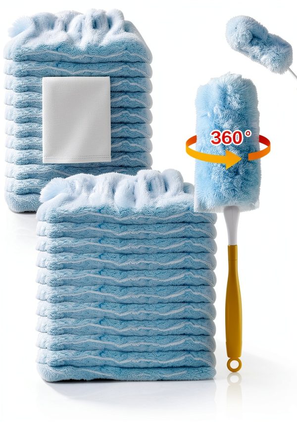 360° Duster Refill ibestby Microfiber Kit with Handles-0