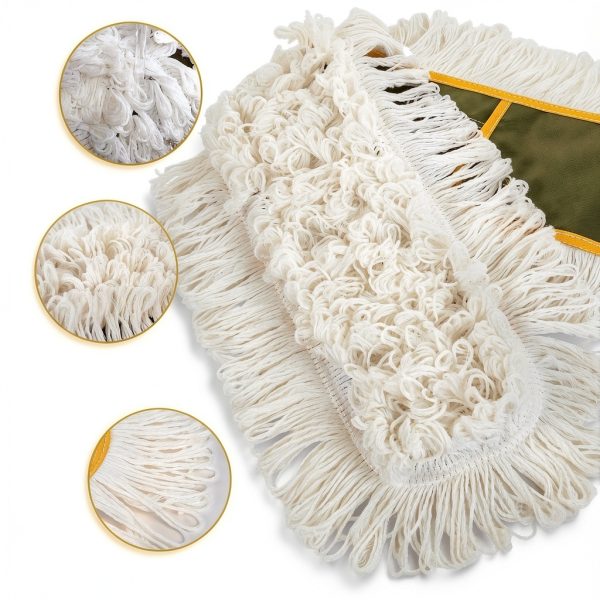 Universal 36'' Microfiber & Cotton Mop Pads iDeaology 4‑Pack Refill-2